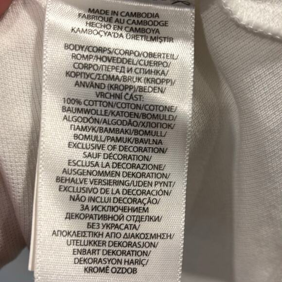 Y2K Polo Ralph Lauren white shirt, striped color, Size XL - Picture 8 of 8